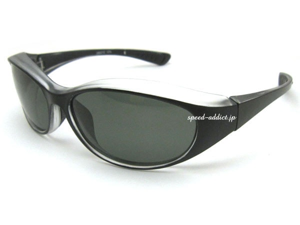 PORALIZED BIKER SHADE WIND GUARD���и��Х������������ɥ�����ɥ����ɡ˱�ä�BLACK/CLEAR �� �и�GREEN