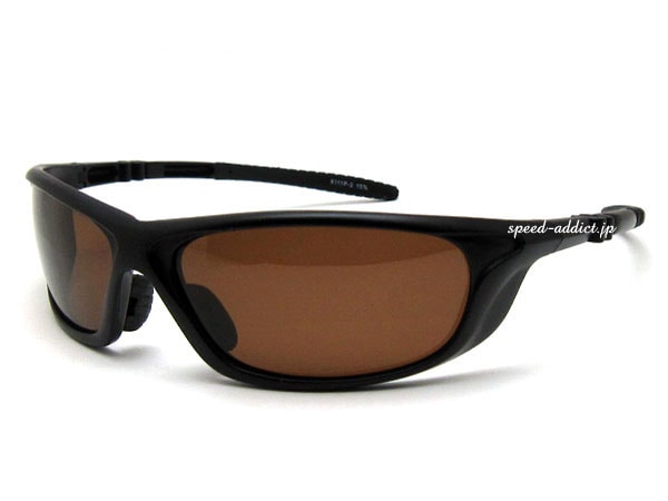 POLARIZED SPORT SUNGLASS���и����ݡ��ĥ��󥰥饹�˱�ä�BLACK �� �и�BROWN