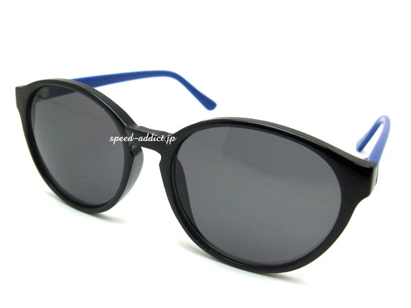 POP BOSTON SUNGLASS �ʥݥåץܥ��ȥ󥵥󥰥饹��BLACK/BLUE �� SMOKE