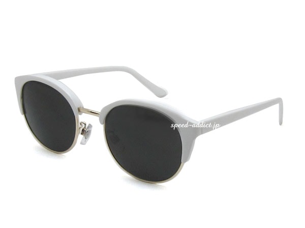 BOSTON SIRMONT BROW SUNGLASS�ʥܥ��ȥ󥵡����ȥ֥������󥰥饹��WHITE �� SMOKE