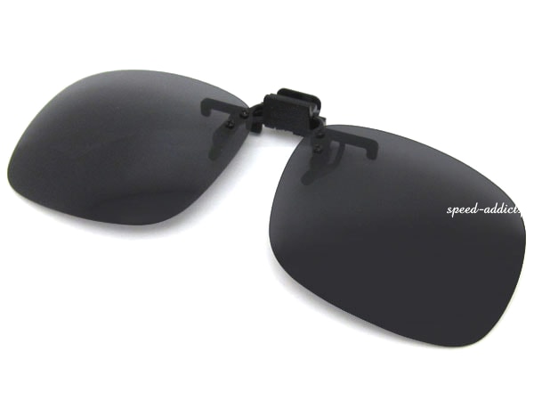 CLIP-UP SQUARE POLARIZED SUNGLASSʥåץåץи󥰥饹иSMOKE