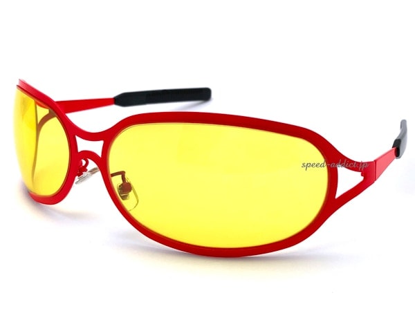 METAL OVAL SUNGLASS�ʥ᥿�륪���Х륵�󥰥饹�˱�ä�RED �� YELLOW