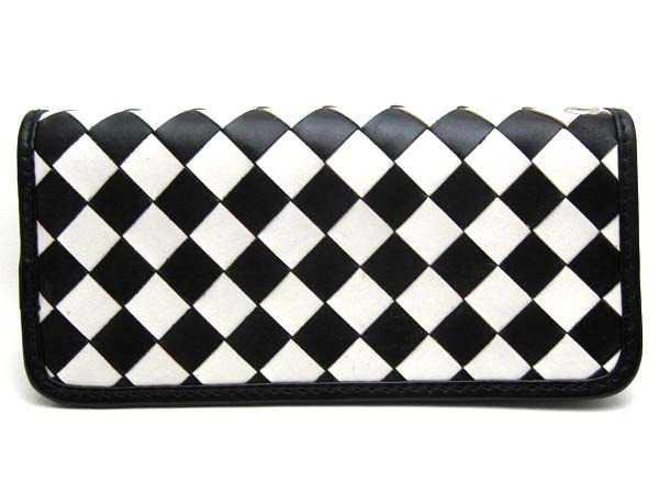 CHECKER LONG WALLETʥå󥰥åȡWHITE  BLACK
