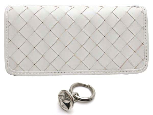 STAR CONCHO ADAPTER�� CHECKER LONG WALLET�ʥ�����������祢���ץ����ե����å������󥰥�����åȡ�WHITE