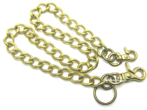 ̵ʪDOUBLE CLIP WALLET CHAIN ʿBRASS֥饹̵Υ֥륯åץåȥ󥭥إ