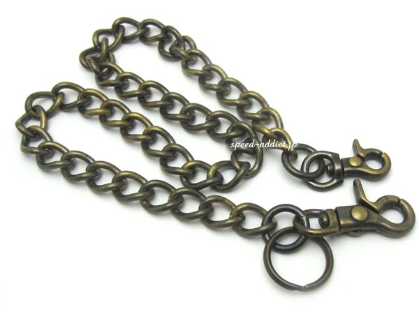 ̵ʪDOUBLE CLIP WALLET CHAIN ʿBRASS֥饹̵Υ֥륯åץåȥ󥭥إž夲