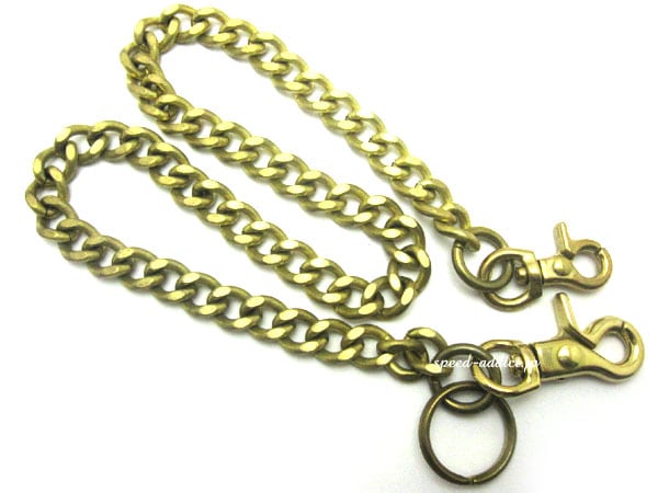 ̵ʪDOUBLE CLIP WALLET CHAIN ʿ å̡BRASS֥饹̵Υ֥륯åץåȥ󥭥إå̡