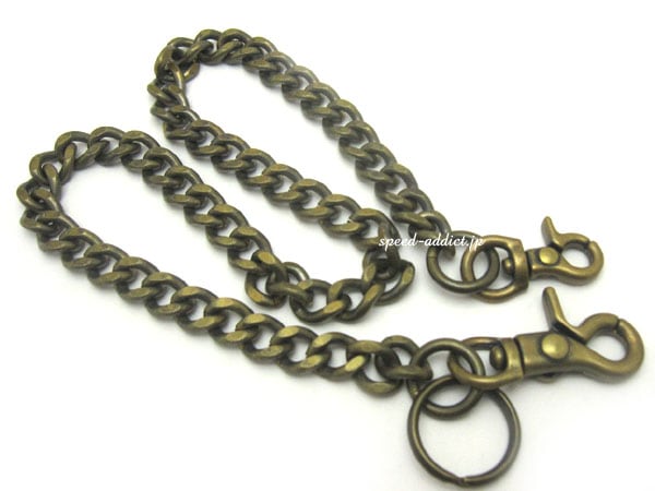 ̵ʪDOUBLE CLIP WALLET CHAIN ʿ å̡BRASS֥饹̵Υ֥륯åץåȥ󥭥إå̡ž夲