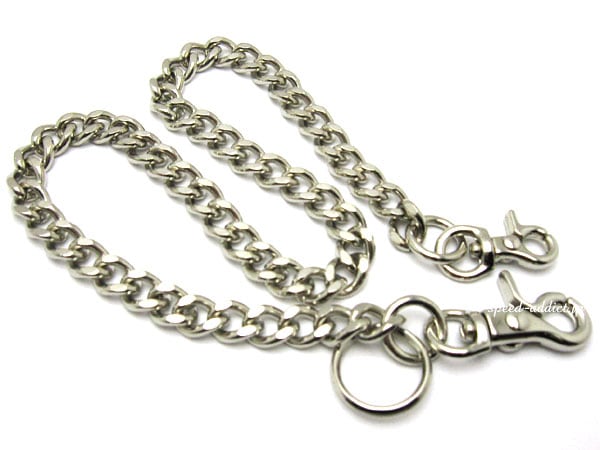 ̵ʪDOUBLE CLIP WALLET CHAIN ʿ å̡BRASS֥饹̵Υ֥륯åץåȥ󥭥إå̡˥˥å륷Сͭ
