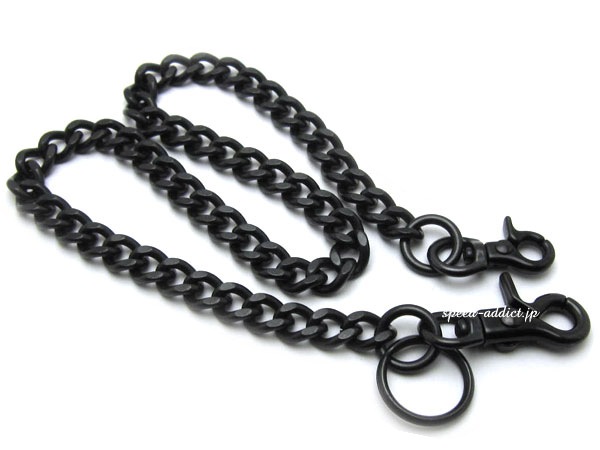 ���̵������ʪ��DOUBLE CLIP WALLET CHAIN ��ʿ ���å��̡�BRASS�֥饹̵������Υ��֥륯��åץ�����åȥ������󥭥إ����å��̡˥������ä� BLACK