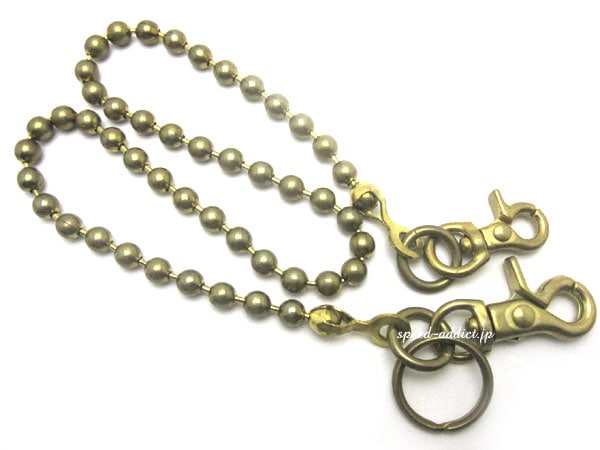 ̵ʪDOUBLE CLIP WALLET CHAIN BALLBRASS֥饹̵Υ֥륯åץåȥܡ