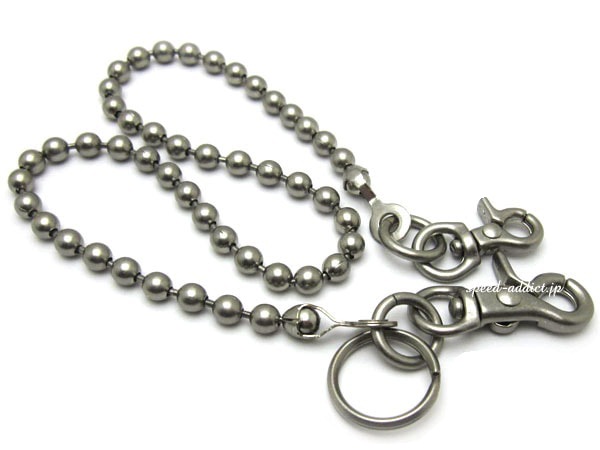 ���̵������ʪ��DOUBLE CLIP WALLET CHAIN BALL��BRASS�֥饹̵������Υ��֥륯��åץ�����åȥ�������ܡ���˥˥å��륷��С���ä�