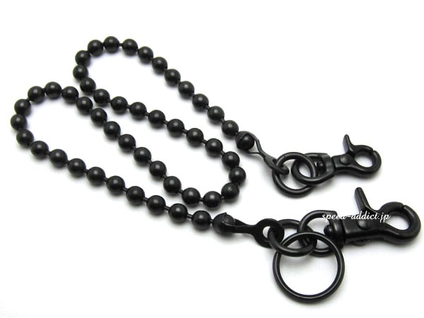 ̵ʪDOUBLE CLIP WALLET CHAIN BALLBRASS֥饹̵Υ֥륯åץåȥܡ˥ä BLACK