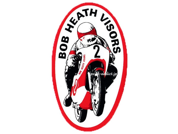 BOB HEATH VISORS Stickerʥܥ֥ҡХƥå85mm50mm