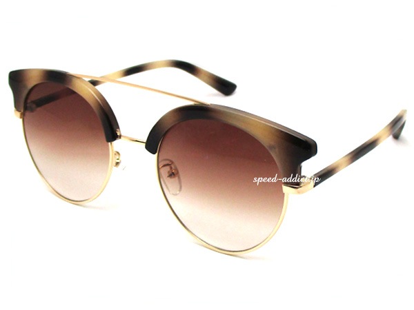 W BRIDGE SIRMONT BROW GLASS�ʥ��֥�֥�å��������ȥ֥������饹�ˤ٤ù�/GOLD �� BROWN HALF