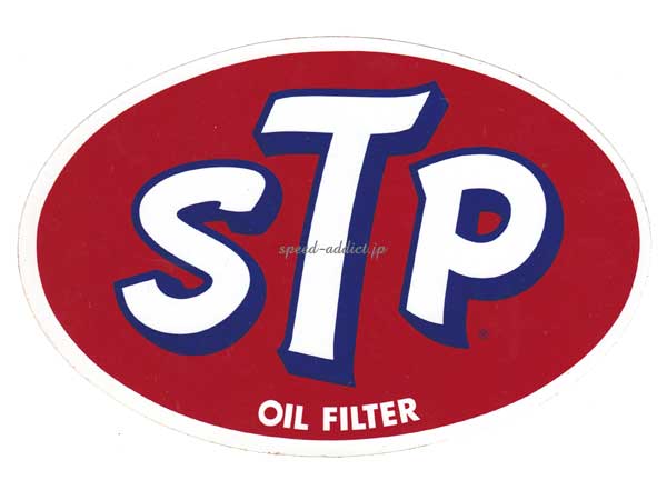 70's VINTAGE STP Sticker��70s�ӥ�ơ���STP���ƥå�����OIL FILTER 135mm��200mm