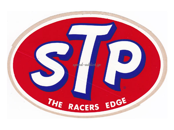 70's VINTAGE STP Sticker��70s�ӥ�ơ���STP���ƥå�����THE RACERS EDGE 80mm��115mm