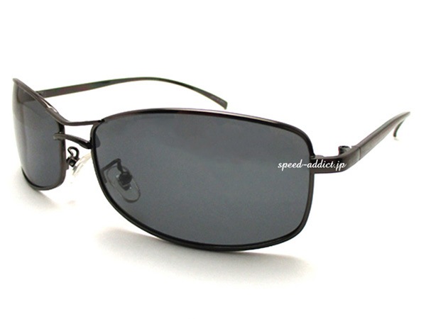 POLARIZED METAL NARROW SUNGLASS���и��᥿��ʥ������󥰥饹��GUNMETAL �� �и�SMOKE