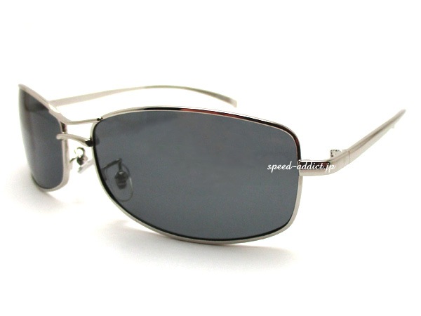 POLARIZED METAL NARROW SUNGLASSи᥿ʥ󥰥饹SILVER  иSMOKE