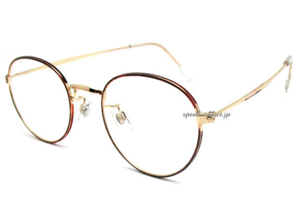 ROUND BOSTON SUNGLASS for JAPANESE�ʥ饦��ɥܥ��ȥ󥵥󥰥饹for����ѥˡ�����GOLD/BROWN �� CLEAR