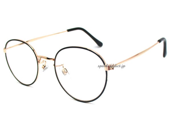 ROUND BOSTON SUNGLASS for JAPANESE�ʥ饦��ɥܥ��ȥ󥵥󥰥饹for����ѥˡ�����GOLD/BLACK �� CLEAR