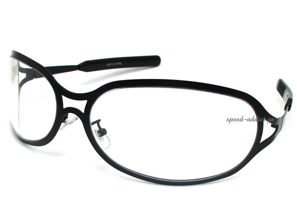 METAL OVAL SUNGLASS（メタルオーバルサングラス）艶消しBLACK × CLEAR