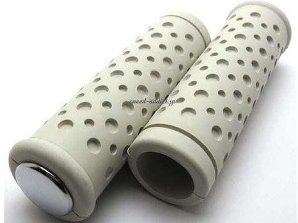 Nice!Motorcycle PUNCHING GRIP�ʥʥ����⡼������������ѥ���󥰥���åס�WHITE ������С���