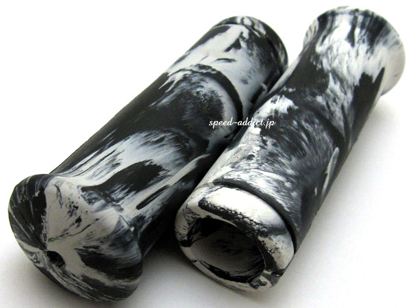 Nice!Motorcycle JACK HAMMER MARBLE GRIP�ʥʥ����⡼�����������른��å��ϥޡ��ޡ��֥륰��åס�BLACK & WHITE �ߥ�С���