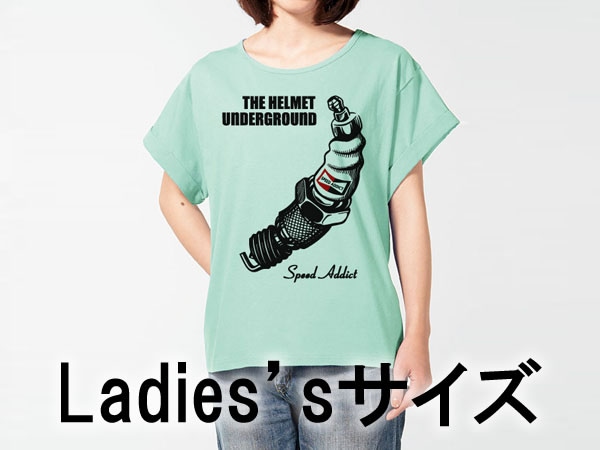 Ladies's THE HELMET UNDERGROUND T-shirtʥǥإåȥ饦TġLIME GREEN