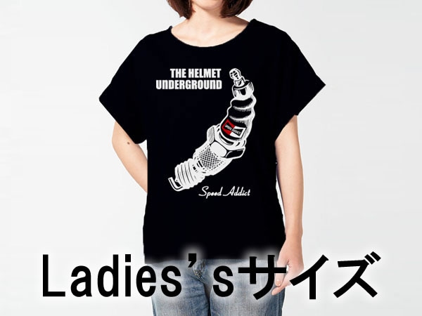 Ladies's THE HELMET UNDERGROUND T-shirtʥǥإåȥ饦TġBLACK