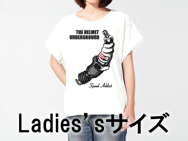 Ladies's������ THE HELMET UNDERGROUND T-shirt�ʥ�ǥ������������إ��åȥ���������饦���T����ġ�WHITE