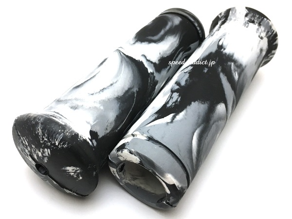 Nice!Motorcycle JACK HAMMER MARBLE GRIPʥʥ⡼른åϥޡޡ֥륰åסWHITE & BLACK & GRAY ߥС