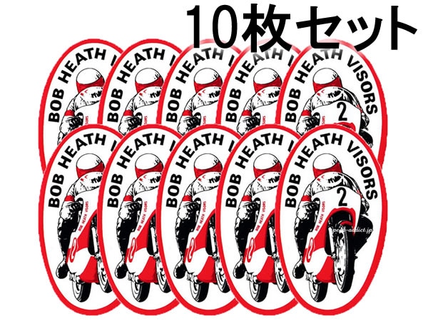 ڥåȾʡۡ5ʬ10祻å BOB HEATH VISORS Stickerʥܥ֥ҡХƥå85mm50mm