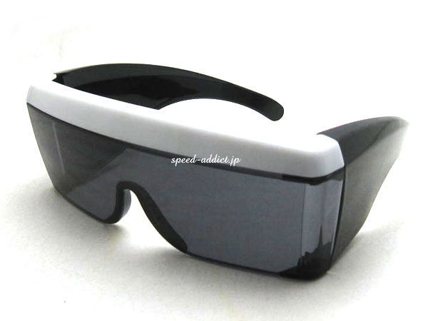 OVER GLASS GOGGLE�ʥ����С����饹���������BLACK/WHITE �� SMOKE