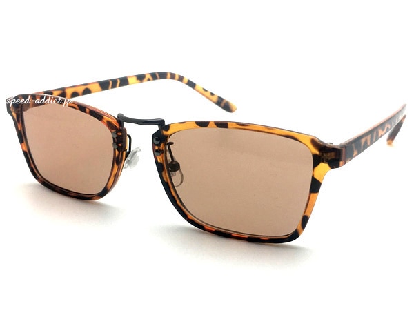 SQUARE BRIDGE SUNGLASS�ʥ��������֥�å����󥰥饹�ˤ٤ù� �� LIGHT BROWN