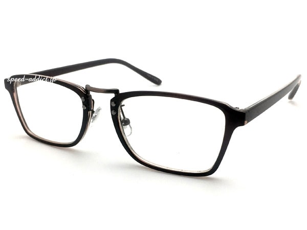 SQUARE BRIDGE SUNGLASS�ʥ��������֥�å����󥰥饹��BROWN �� CLEAR