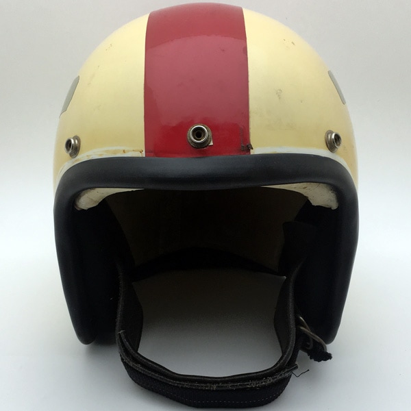 Sシェル！Agv Cosmo B-4 Bonneville ビンテージヘルメット 60's Wストラップ A.G.V.BONNEVILLE GLADIATOR B4 白 58cm | SPEED ADDICT
