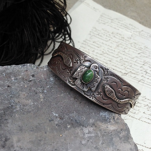 Thunderbird Snake Ingot Silver Bracelet�ʥ�������С��� ���͡��� ���󥴥åȥ���С��Х󥰥��
