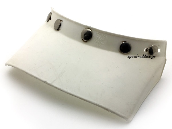 USA�� Dead Stock VINTAGE PAULSON MOTO PEAK VISOR�ʥǥåɥ��ȥå��ӥ�ơ����ݡ��륽���ȥԡ����Х�������WHITE