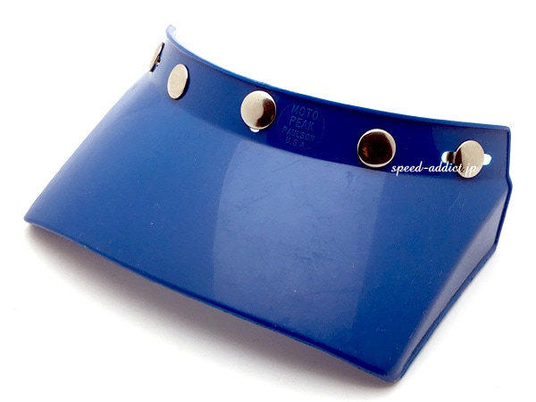 USA�� Dead Stock VINTAGE PAULSON MOTO PEAK VISOR�ʥǥåɥ��ȥå��ӥ�ơ����ݡ��륽���ȥԡ����Х�������BLUE