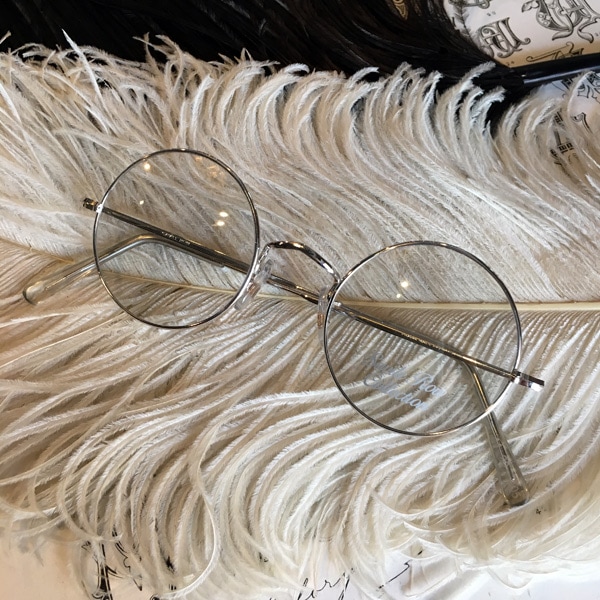 80's ENGLAND SAVILE ROW 14KWG GLASS��80s���󥰥��ɥ����������14��ۥ磻�ȥ�����ɥ��饹��