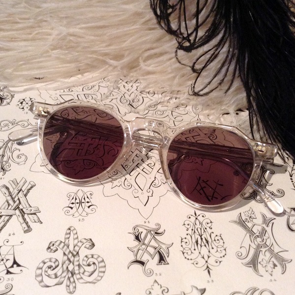 50's FRANCE CROWN PANTO GLASS��50s�ե�󥹥��饦��ѥ�ȥ��饹��