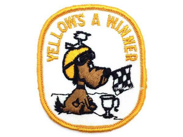 60's VINTAGE YELLOW'S A WINNER WAPPEN60sӥơYELLOW'S A WINNERåڥ