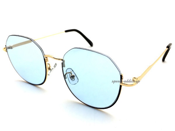 UNDER RIM SUNGLASSʥॵ󥰥饹GOLD/BLACK  LIGHT BLUE