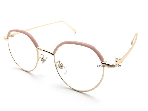 METAL COMBI SIRMONT BROW BOSTON SUNGLASS�ʥ᥿�륳��ӥ������ȥ֥����ܥ��ȥ󥵥󥰥饹��GOLD/PINK �� CLEAR