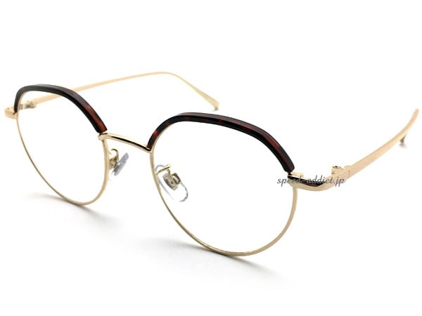 METAL COMBI SIRMONT BROW BOSTON SUNGLASS�ʥ᥿�륳��ӥ������ȥ֥����ܥ��ȥ󥵥󥰥饹��GOLD/�٤ù� �� CLEAR