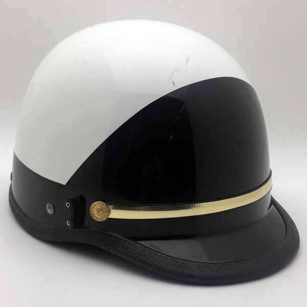 60's HALF HELMET WHITE �� BLACK