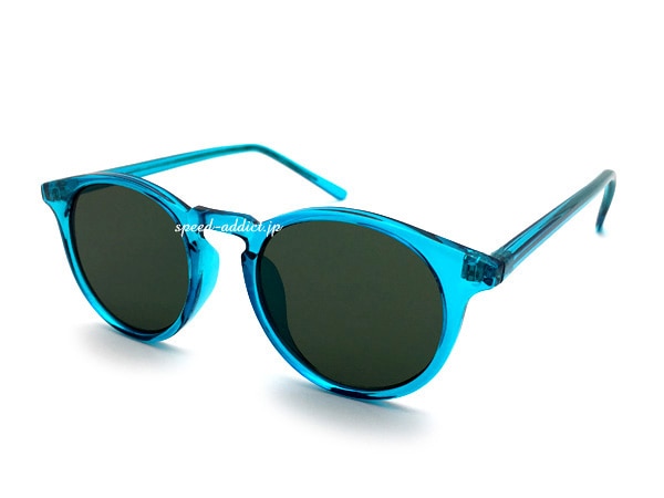 FLAT LENS BOSTON SUNGLASS�ʥե�åȥ�󥺥ܥ��ȥ󥵥󥰥饹��CLEAR BLUE �� DARK GREEN
