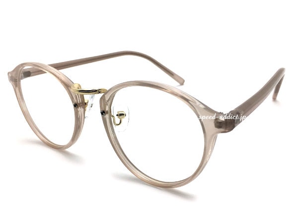 50's STYLE CLASSIC CLEAR BOSTON SUNGLASS��50s���饷�å����ꥢ�ܥ��ȥ󥵥󥰥饹��CLEAR �١�����/GOLD �� CLEAR