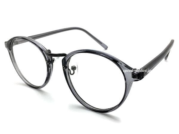50's STYLE CLASSIC CLEAR BOSTON SUNGLASS��50s���饷�å����ꥢ�ܥ��ȥ󥵥󥰥饹��CLEAR SMOKE/GUNMETAL �� CLEAR